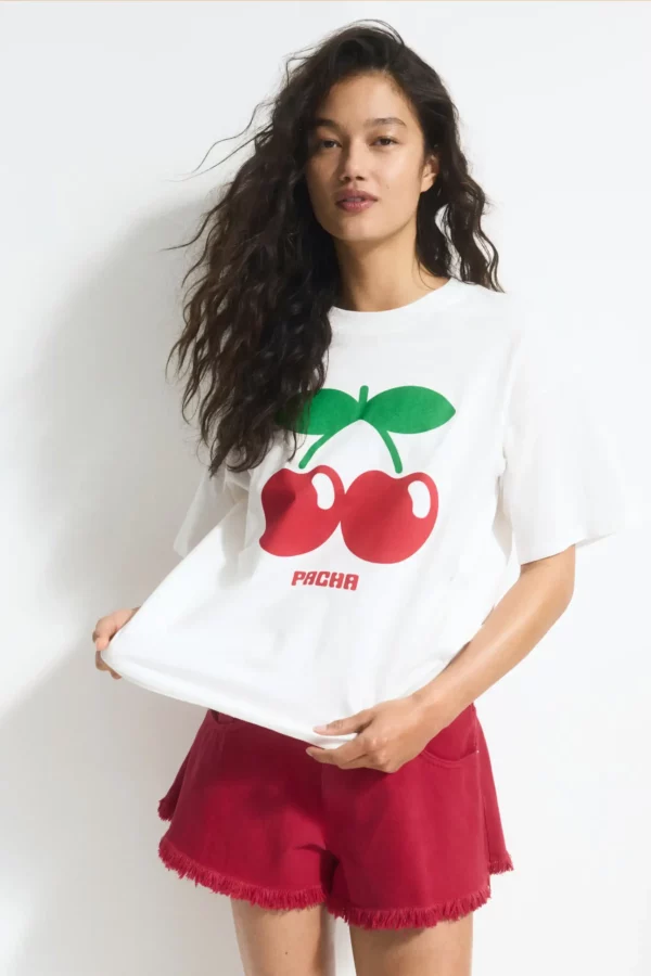 Cherry Graphic Relaxed T-Shirt