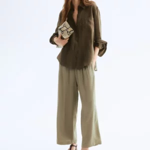 Relaxed Linen Button-Up Shirt