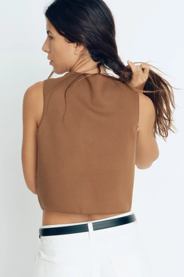 Siena Gold Button Vest